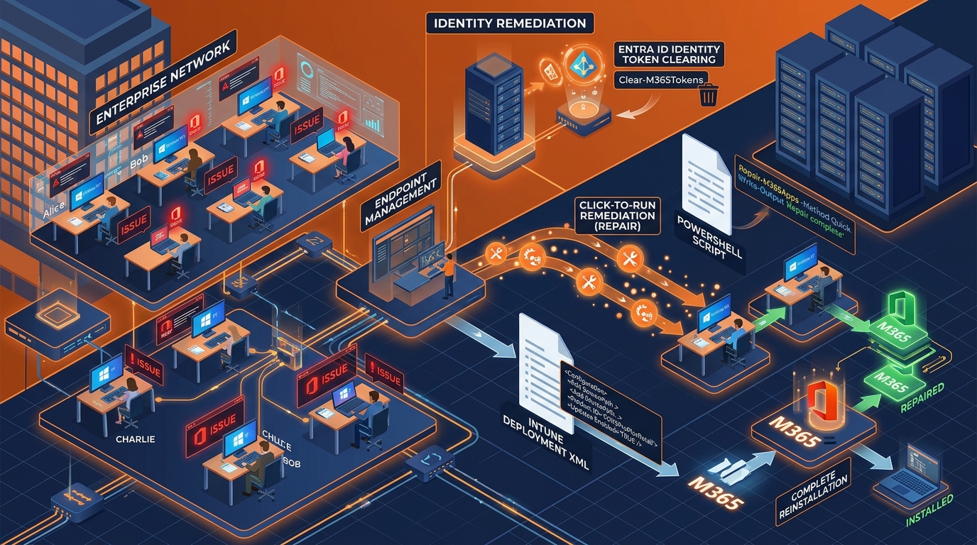 Enterprise Cloud Migration and Microsoft 365 Reinstallation Architecture